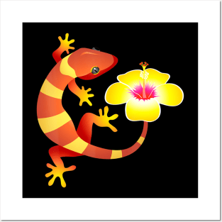 Cool Spa Exotic Leopard Gecko Lizard Gift Posters and Art